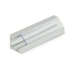 ALPHA ELETTRONICA - Profilo in alluminio anodizzato argento ad angolo con copertura in PC trasparente piana - 2m JO380/152-22P