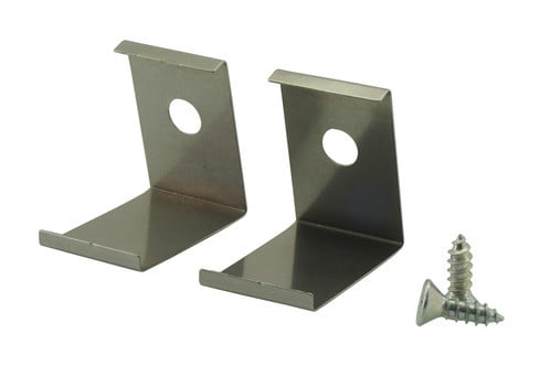 ALPHA ELETTRONICA - Kit graffette di fissaggio ad angolo - adatta per per profilo JO380/152 e JO380/154 JO380/154-85