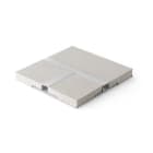 ALPHA ELETTRONICA - Profilo in alluminio con lastra in cartongesso - Copertura in PC opaca - Raccordo a T - Serie Element Small JO381/510-12T