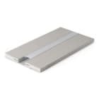 ALPHA ELETTRONICA - Profilo in alluminio con lastra in cartongesso - Copertura in PC opaca - 2m - Serie Linear JO381/513-12K