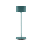 ALPHA ELETTRONICA - Lampada a batteria portatile - Serie Essenza - Verde petrolio JO386/10V