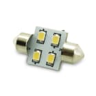 ALPHA ELETTRONICA - Lampadina a Led SV8,5 - 0,7W - 10-30Vdc - Bianco freddo JO546/4
