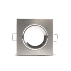 ALPHA ELETTRONICA - Supporto lucido per lampada led - ghiera orientabile - 83x83mm - Attacco NON incluso LS280-106L/1