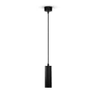 ALPHA ELETTRONICA - Lampada a sospensione GU10 con diffusore tubolare - Nero - Stilo GU10 LS280-300B