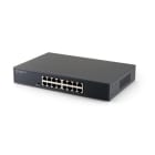 ALPHA ELETTRONICA - Switch Gigabit 16 porte - Unmanaged - con funzione TVCC, VLAN - METALLO NSG1016MV1
