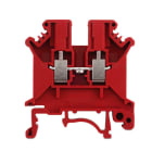 ALPHA ELETTRONICA - Morsetto serrafilo Din PC 0,2÷2,5mm² rosso PC2.5-R