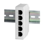 ALPHA ELETTRONICA - Extender POE 90W (MCU) 1 in 4 out - Fast 100Mbps - Barra-din POEF2005PV1