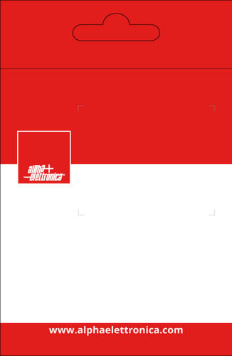 ALPHA ELETTRONICA - Polybag 85x130mm - Rosso POLYB-026