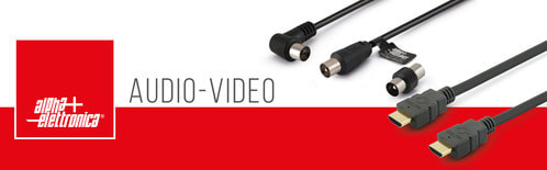 ALPHA ELETTRONICA - Cartello Audio Video 100 x 31cm POSTER.014