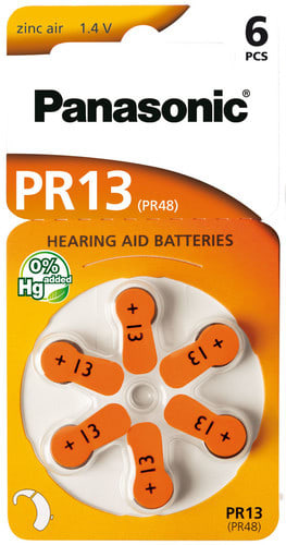 ALPHA ELETTRONICA - Pila zinco aria - PR13 - 1,4V PZP-PR13