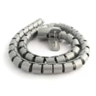 ALPHA ELETTRONICA - Tubo raccogli cavi 1m, ø30mm, argento SU930