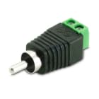 ALPHA ELETTRONICA - Adattatore da spina RCA a morsetto