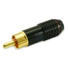 ALPHA ELETTRONICA - Spina coassiale RCA anodizzata polarizzata - Rossa