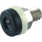 ALPHA ELETTRONICA - Boccola banana Ø2mm isolata - Nera