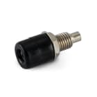 ALPHA ELETTRONICA - Boccola banana Ø4mm isolata - Nera