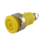 ALPHA ELETTRONICA - Boccola banana Ø4mm di sicurezza - Gialla