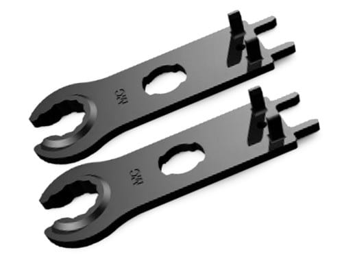 ALPHA ELETTRONICA - Set di chiavi di serraggio in plastica per connettori Stäubli MC4 - 32.6024