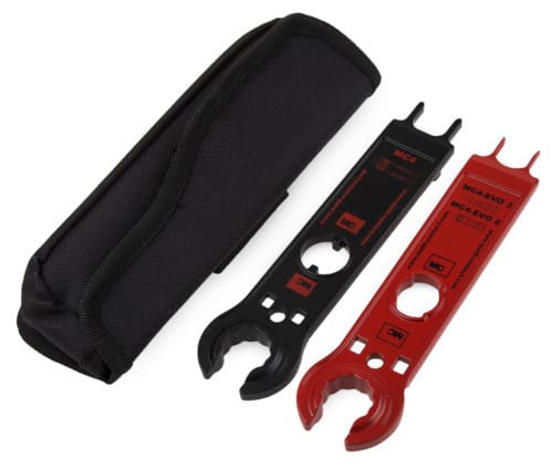 ALPHA ELETTRONICA - Set di chiavi di serraggio in metallo per connettori Stäubli MC4 e MC4-Evo2 - 32.6058