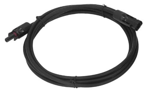 ALPHA ELETTRONICA - Cavo prolunga fotovoltaico con connettori 5m 1x4mm² nero sfuso