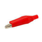 ALPHA ELETTRONICA - Pinza coccodrillo isolata - Rossa