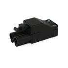 ALPHA ELETTRONICA - Spina volante anti estrazione 16A 500V - 2 poli maschio - con pressacavo - IP20