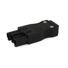 ALPHA ELETTRONICA - Spina volante 16A 500V - 2 poli + terra maschio - con pressacavo - IP20