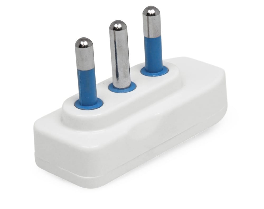 ALPHA ELETTRONICA - Spina piatta 90° 16 A 2 poli + terra