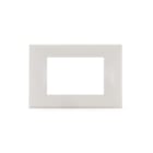 ALPHA ELETTRONICA - Placca 3 moduli bianca - Serie Astra