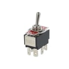 ALPHA ELETTRONICA - Interruttore deviatore Medio - 2P - DCPO - ON/OFF/ON - 10A@250V - 6 term. faston 6,3