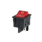 ALPHA ELETTRONICA - Interruttore luminoso - 2P - DPST - ON/OFF - 15A@250V - 4 term. faston 6,3