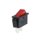 ALPHA ELETTRONICA - Interruttore - Rosso - 1P - SPST - ON/OFF - 15A@250V - 2 term. faston 6,3