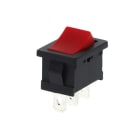 ALPHA ELETTRONICA - Deviatore - Rosso - 1P - SPDT - ON/ON - 6A@250V - 3 term. faston 4,8