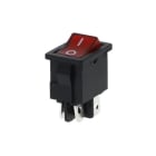 ALPHA ELETTRONICA - Interruttore - Rosso - 2P - DPST - ON/OFF - 6A@250V - 4 term. faston 4,8