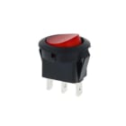 ALPHA ELETTRONICA - Deviatore - Rosso - 1P - SPDT - ON/ON - 6.5A@250V - 3 term. faston 4,8