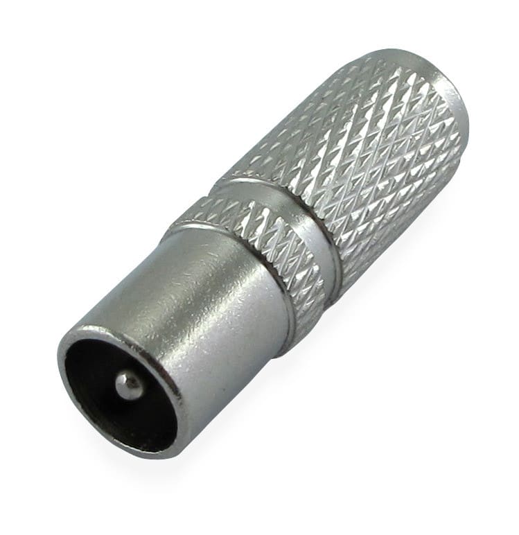 ALPHA ELETTRONICA - Spina coassiale per TV Ø9,5mm - ad avvitare - TWIST ON adatta per cavo ø5mm completamente schermata