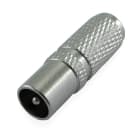 ALPHA ELETTRONICA - Spina coassiale per TV Ø9,5mm - ad avvitare - TWIST ON adatta per cavo ø5mm completamente schermata