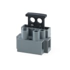 ALPHA ELETTRONICA - Morsetto passante 0,5-2,5mm² - 22-14AWG - 2P con porta fusibile 5x20mm