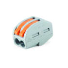 ALPHA ELETTRONICA - Connettore rapido serrafilo - singolo polo - 2 morsetti - per cavo 2,5mm² max
