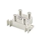 ALPHA ELETTRONICA - Partitore SAT 5-2400MHz - 3 uscite - connettori F verticali