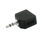 ALPHA ELETTRONICA - Adattatore da spina Jack Ø3,5mm Stereo a 2 prese Jack Ø3,5mm Stereo