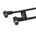 ALPHA ELETTRONICA - Cavo da spina F rapida a 90° a spina F rapida a 90° - Nero - 2m