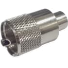 ALPHA ELETTRONICA - Spina UHF PL259 ridotta ad avvitare adatta per cavo RG-58 RG58A RG141A