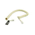 ALPHA ELETTRONICA - Cavo da spina modulare RJ9 4P4C a spina modulare RJ9 4P4C - Avorio - 5m