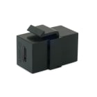 ALPHA ELETTRONICA - Presa Keystone USB Tipo C F/F - Nero