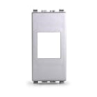 ALPHA ELETTRONICA - Adattatore keystone per placca Vimar Eikon - Grigio