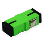 ALPHA ELETTRONICA - Bussola da pannello - adattatore fibra ottica simplex SC-APC/SC-APC - flangia corta senza fori