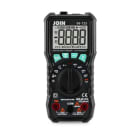 ALPHA ELETTRONICA - Multimetro digitale tascabile - True RMS - 600V (AC/DC) - 10A (AC/DC) - 60M - 999,9nF - 99,99MHz, Continuità - Prova diodi - Data Hold - Display LCD retroilluminato - NCV - Torcia