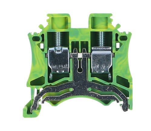 ALPHA ELETTRONICA - Morsetto serrafilo Din DC 0,5÷10mm² giallo-verde