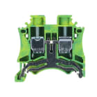 ALPHA ELETTRONICA - Morsetto serrafilo Din DC 0,5÷10mm² giallo-verde
