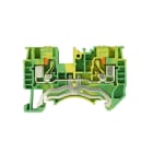 ALPHA ELETTRONICA - Morsetto serrafilo Din DS 0,2÷6mm² giallo-verde